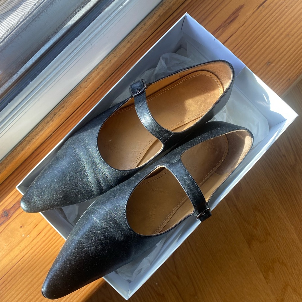 Margiela Hyperion Black Mary Jane Flats